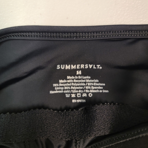 Summersalt Size 14 Black The High Neck One Piece Swim Suit Women’s - Picture 4 of 6